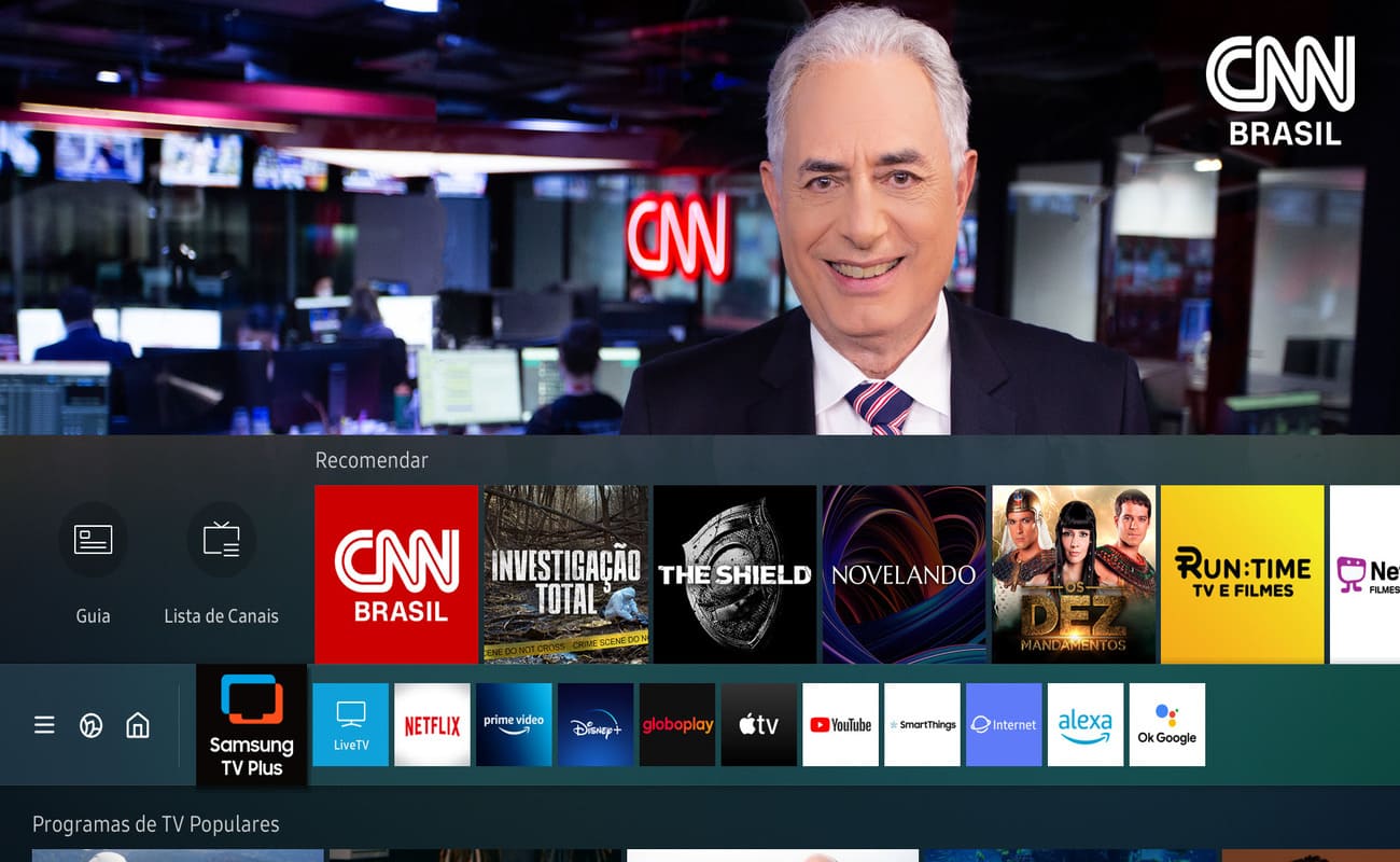 CNN Brasil estreia no Samsung TV Plus