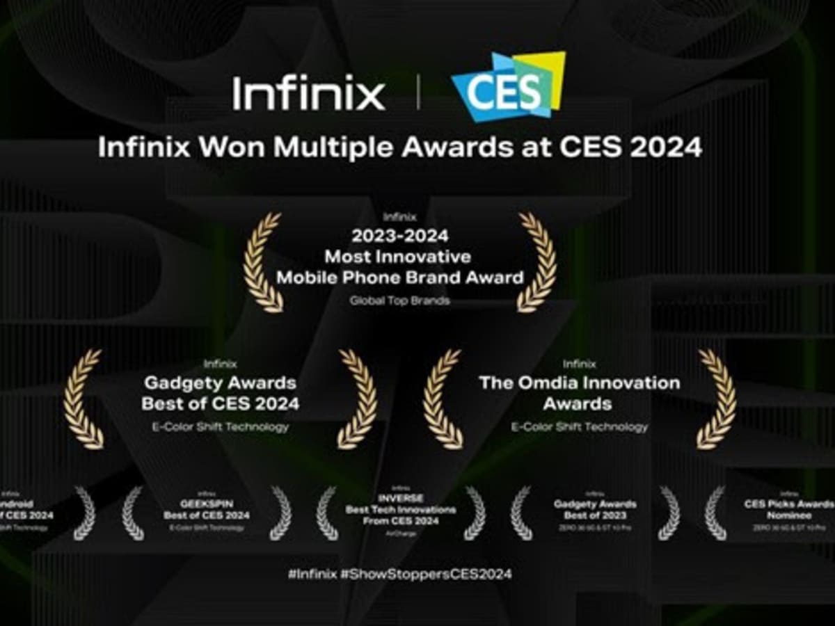Infinix se destaca na CES 2024 com diversas premiações por suas inovações