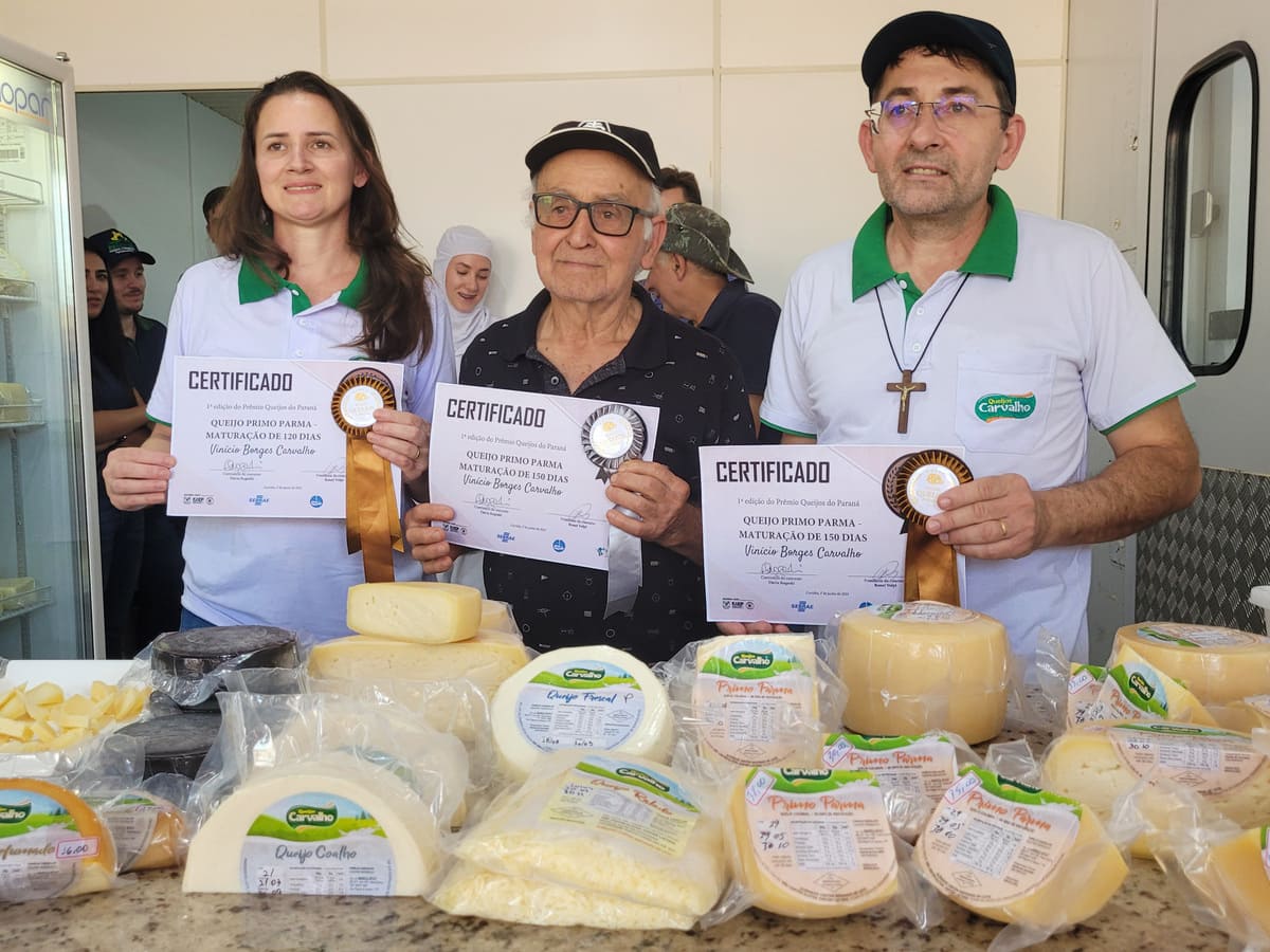 Queijo de agroindústria familiar é reconhecido com três prêmios estaduais